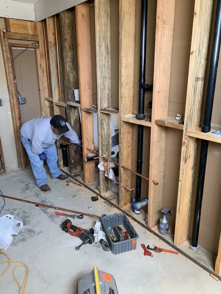 Commercial rough-in plumbing for Water Heater Replacement in Hobe Sound